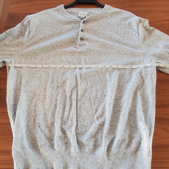 Re-Imagined J. Crew Mens Donegal Tweed Silk Blend Long Sleeve Henley Sweater XL - Picture 4 of 10